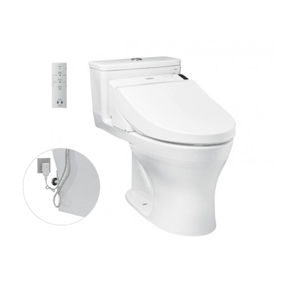 Bồn Cầu Điện Tử TOTO MS855DW6#XW Kèm Nắp Rửa Điện Tử WASHLET Dòng C5 - TCF6531Z (220V)