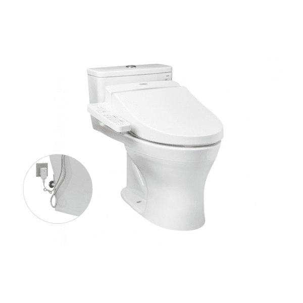 Bồn Cầu Điện Tử TOTO MS855DW7#XW Kèm Nắp Rửa Điện Tử WASHLET Dòng C2 - TCF6631A (220V)