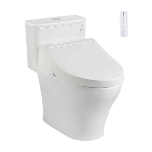 Bồn cầu điện tử TOTO MS857CDW15 1 khối kèm nắp rửa điện tử WASHLET dòng C5 - TCF24460AAA