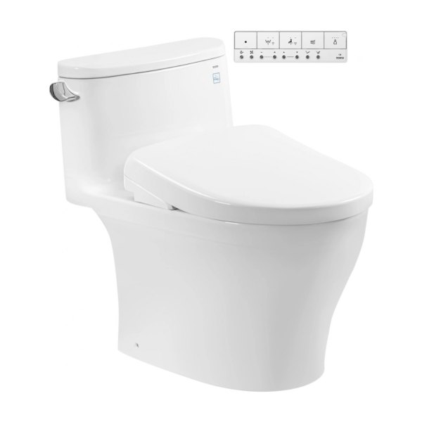 Bồn Cầu Điện Tử TOTO MS887CRW23 Nắp Rửa Washlet TCF47360GAA S7 Giấu Dây