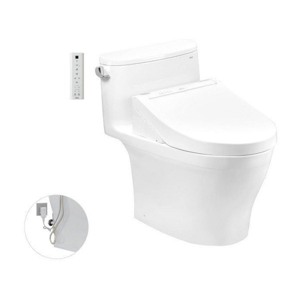 Bồn Cầu Điện Tử TOTO MS887RW14#XW Kèm Nắp Rửa Điện Tử WASHLET Dòng C5 - TCF24410AAA (220V)