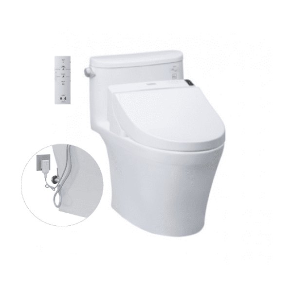 Bồn Cầu Điện Tử TOTO MS887RW6#XW Kèm Nắp Rửa Điện Tử WASHLET Dòng C5 - TCF6531Z (220V)