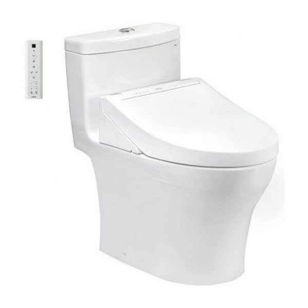 Bồn Cầu Điện Tử TOTO MS889CDRW15#XW Kèm Nắp Rửa Điện Tử WASHLET Dòng C5 - TCF24460AAA (220V)