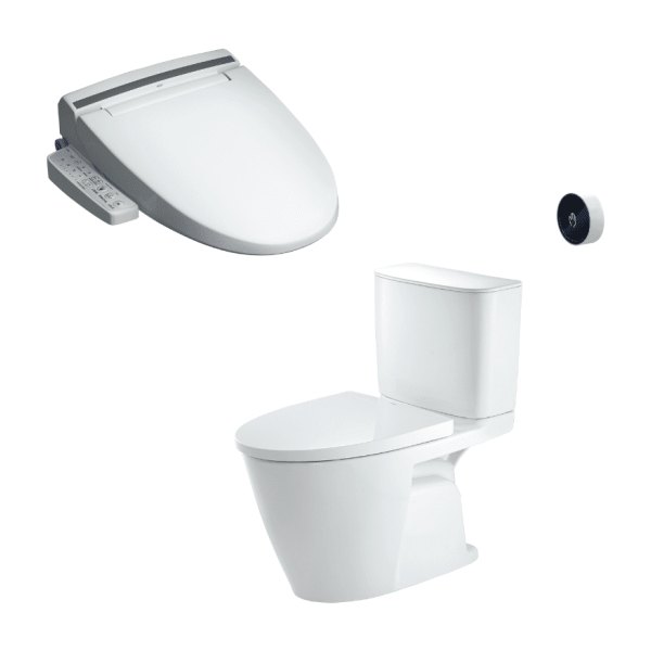 Bồn cầu hai khối INAX ACT-602/CW-KB22AVN Nắp điện tử xả cảm ứng