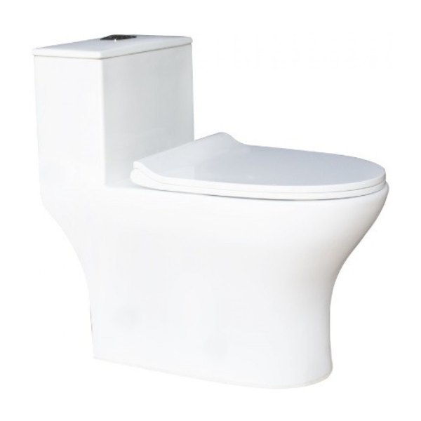 Bồn Cầu Thiên Thanh Everest CK79 Toilet 1 Khối Xả Nhấn