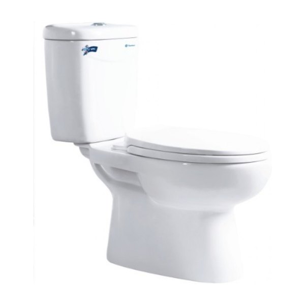 Bồn Cầu Thiên Thanh King CD4829 Toilet 2 Khối Xả Nhấn