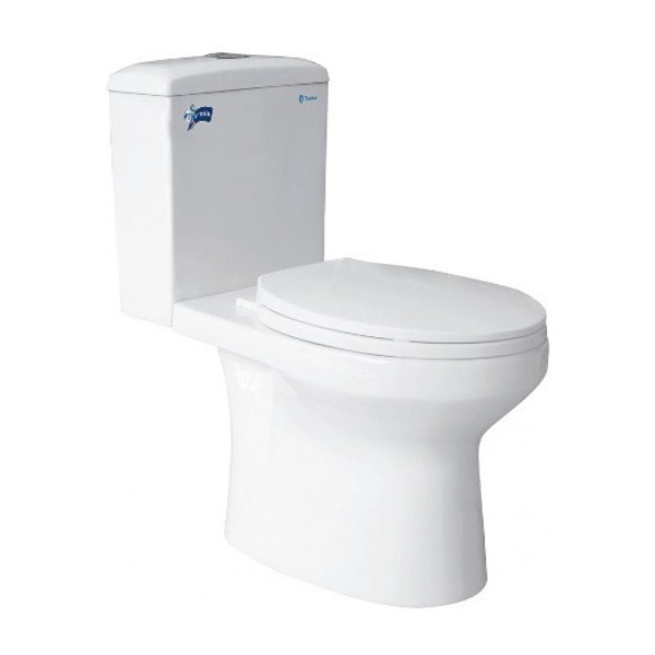 Bồn Cầu Thiên Thanh Peach CD0808 Toilet 2 Khối Xả Nhấn