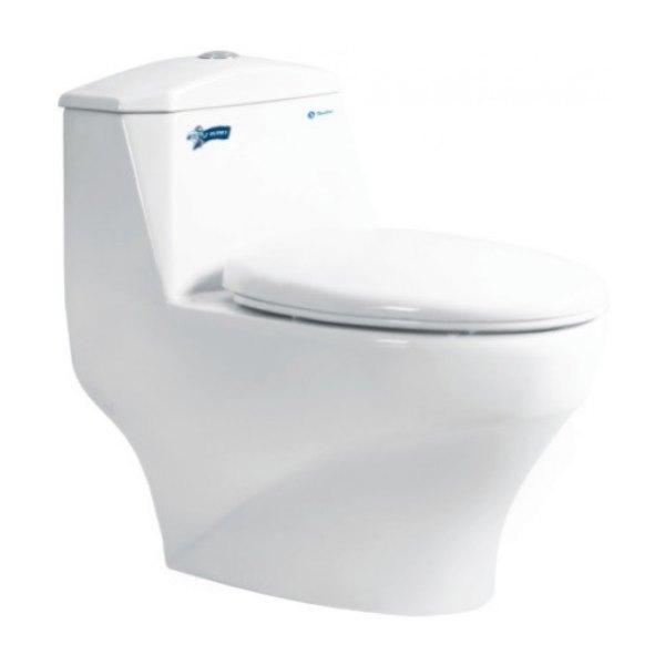 Bồn Cầu Thiên Thanh Plannet CK 38 1 Khối Xả Nhấn