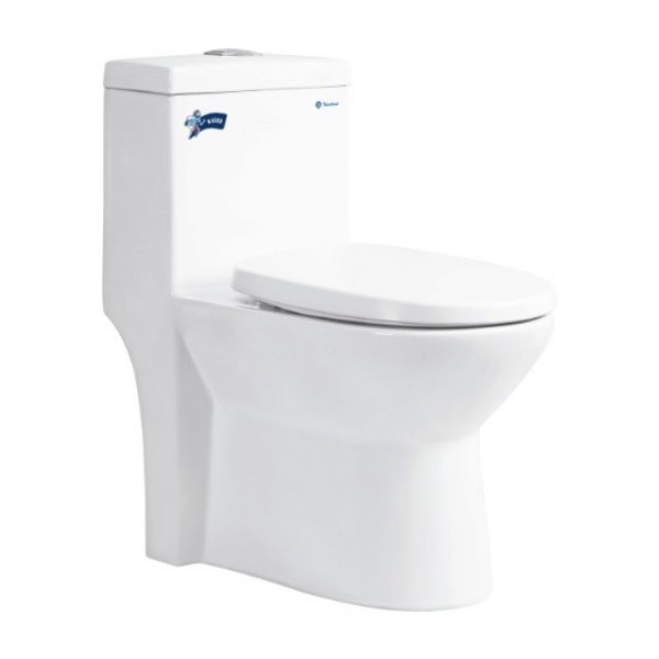 Bồn Cầu Thiên Thanh Water CK67 Toilet 1 Khối Xả Nhấn