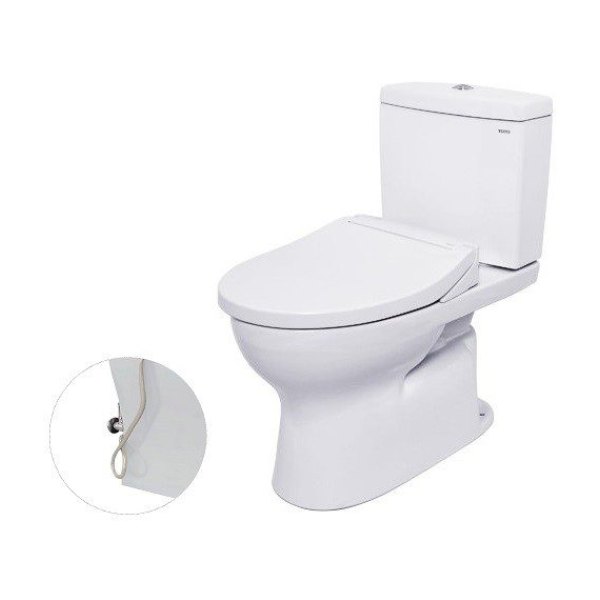 Bồn Cầu TOTO CS320DRE2#W 2 Khối Nắp Rửa Cơ TCW07S