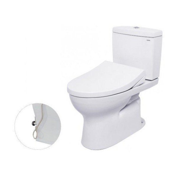 Bồn Cầu TOTO CS320DRE4#W 2 Khối Nắp Rửa Cơ TCW1211A