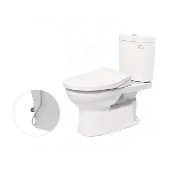 Bồn Cầu TOTO CS325DRE2#W 2 Khối Nắp Rửa Cơ TCW07S