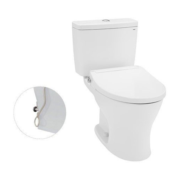 Bồn Cầu TOTO CS735DE2#XW 2 Khối Nắp Rửa Cơ TCW07S