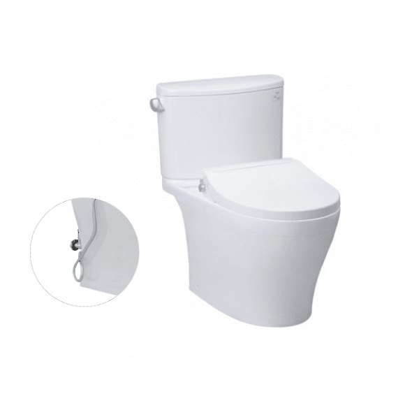Bồn Cầu TOTO CS767RE2#XW 2 Khối Nắp Rửa Cơ TCW07S