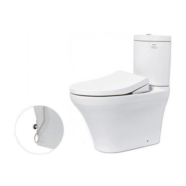 Bồn Cầu TOTO CS818DE4#XW 2 Khối Nắp Rửa Cơ TCW1211A