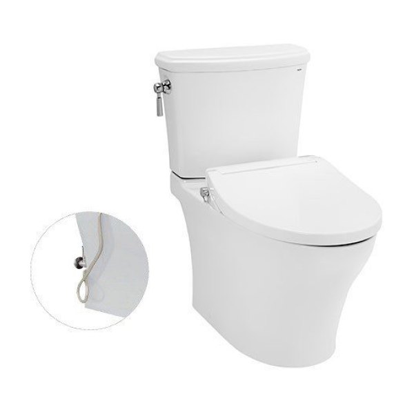 Bồn Cầu TOTO CS986GE2#XW 2 Khối Nắp Rửa Cơ TCW07S