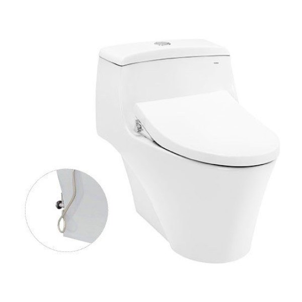 Bồn Cầu TOTO CW823RAE4#W/T53P100VR 1 Khối Nắp Rửa Cơ TCW1211A