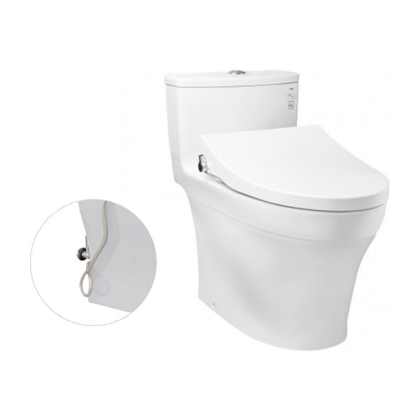Bồn Cầu TOTO MS885DE4#XW 1 Khối Nắp Rửa Cơ TCW1211A