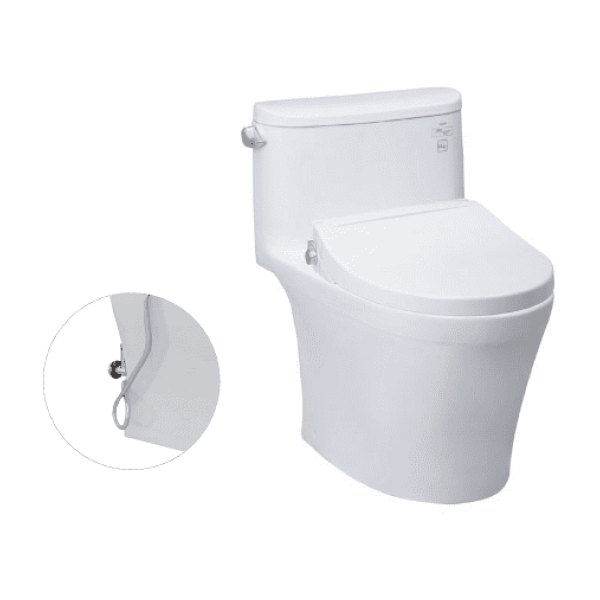 Bồn Cầu TOTO MS887RE2#XW 1 Khối Nắp Rửa Cơ TCW07S