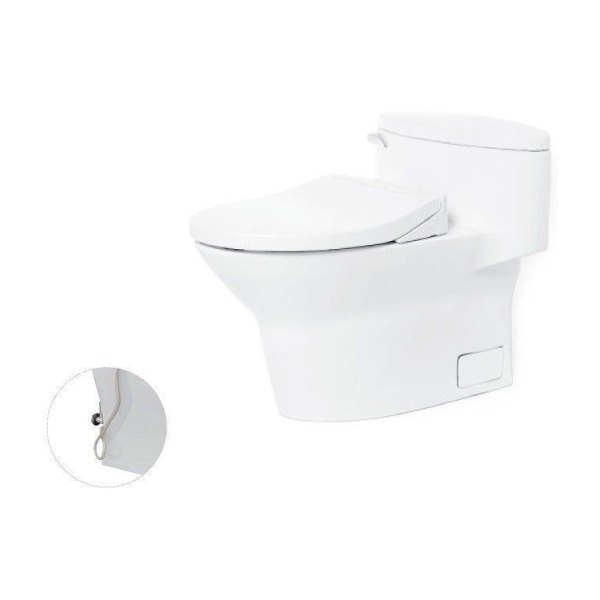 Bồn Cầu TOTO MS904E2#XW 1 Khối Nắp Rửa Cơ TCW07S
