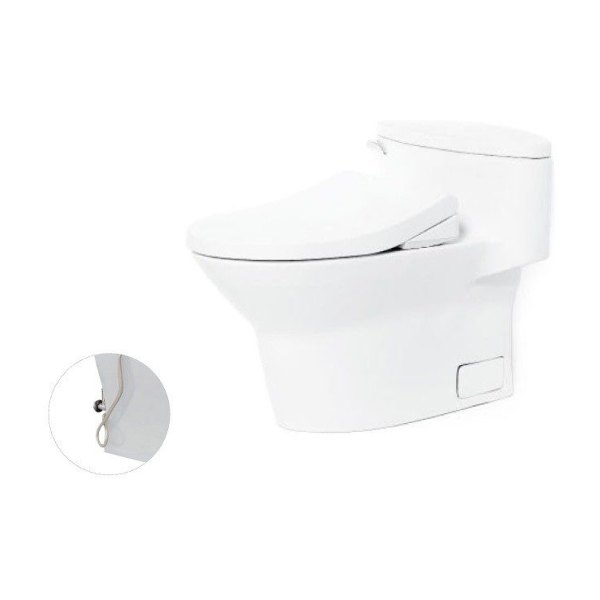 Bồn Cầu TOTO MS904E4#XW 1 Khối Nắp Rửa Cơ TCW1211A