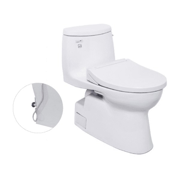 Bồn Cầu TOTO MS905E2#XW 1 Khối Nắp Rửa Cơ TCW07S