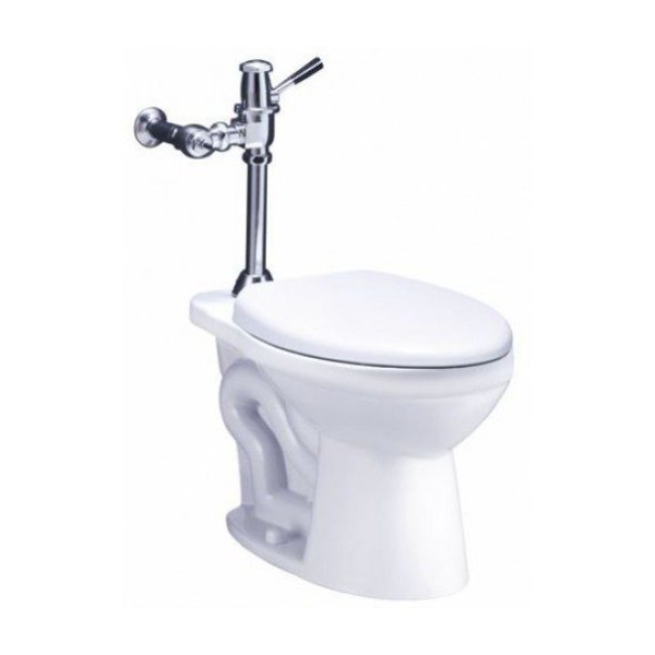 Bồn Cầu Xổm CAESAR CP1333/BF443 Kèm Bộ Xả Gạt Tay