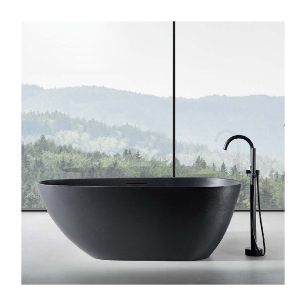 Bồn Tắm Đá MOWOEN MW003-Matt Black 1700mm