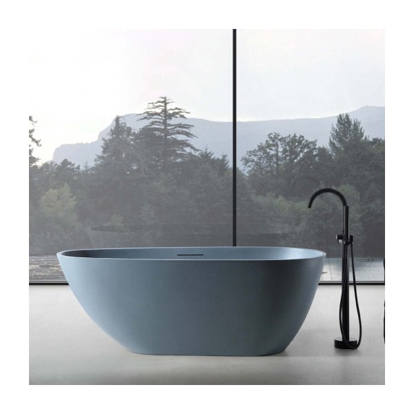 Bồn Tắm Ngâm MOWOEN MW003 Matt Gray 1700mm Đặt Sàn