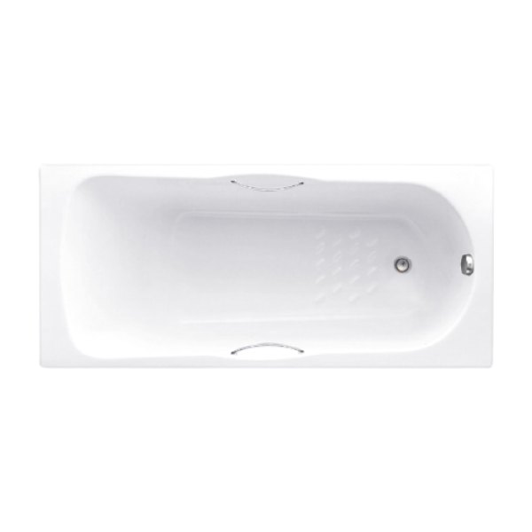 Bồn Tắm Xây COTTO BH225PP(H) WH Có Tay Vịn 1.5M