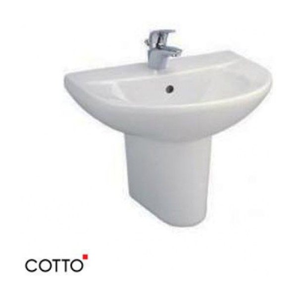 Chân Ngắn Lavabo COTTO C4201 Gắn Chậu Rửa