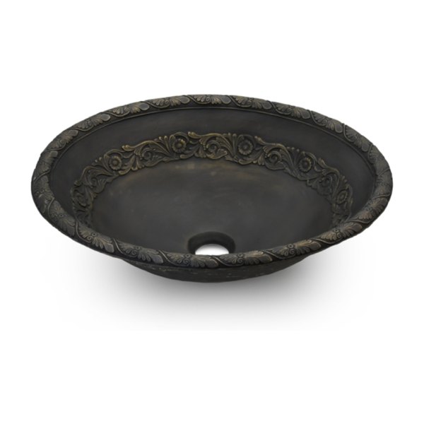Chậu lavabo đặt bàn Kanly bằng đồng BS045