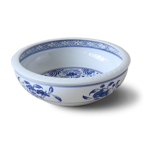 Chậu lavabo đặt bàn Kanly bằng sứ SU119