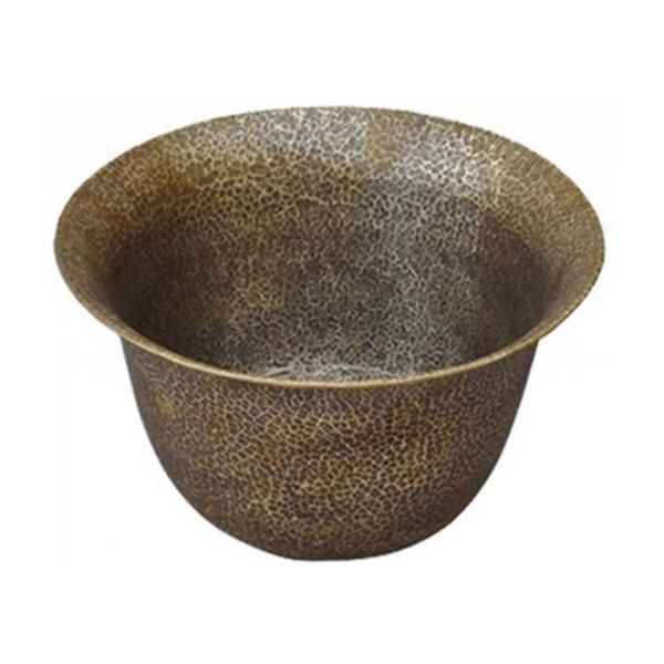Chậu lavabo Kanly BN100 đặt bàn đồng thau kiểu cổ 340x200 mm