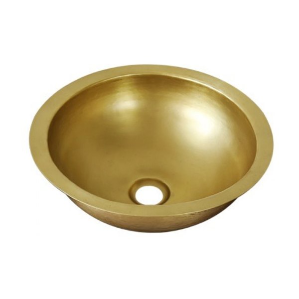 Chậu lavabo Kanly RSC318V đặt bàn đồng thau kiểu cổ tròn 350x120 mm