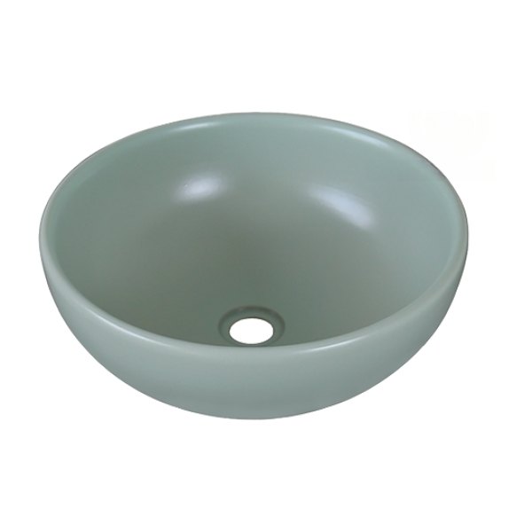 Chậu Lavabo Kanly SU516 Đặt Bàn Sứ Tròn Màu Xanh Ngọc
