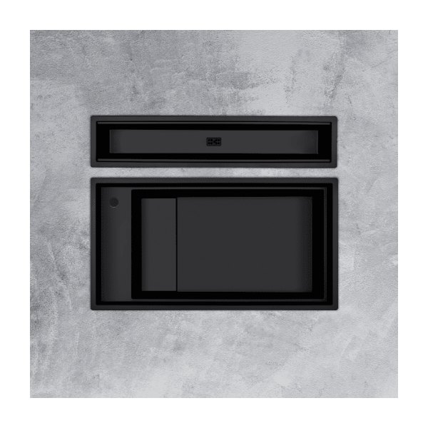 Chậu Rửa Chén Đá MALLOCA MYST K86S - MYST K86L Màu Đen