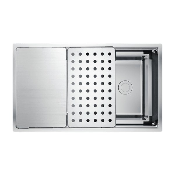 Chậu Rửa Chén KONOX KN7644SU Dekor Chống Xước 760mm Inox 1 Hộc