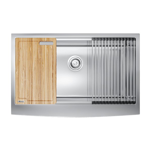 Chậu Rửa Chén KONOX KN8051AS Curve Inox 1 Hộc