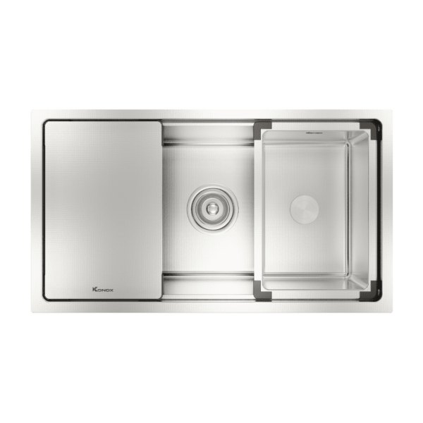 Chậu Rửa Chén KONOX KN8146SU Dekor Chống Xước Inox 1 Hộc
