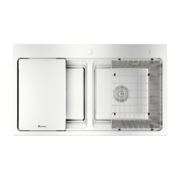 Chậu Rửa Chén KONOX KN8651TD Dekor 2 Hộc Inox