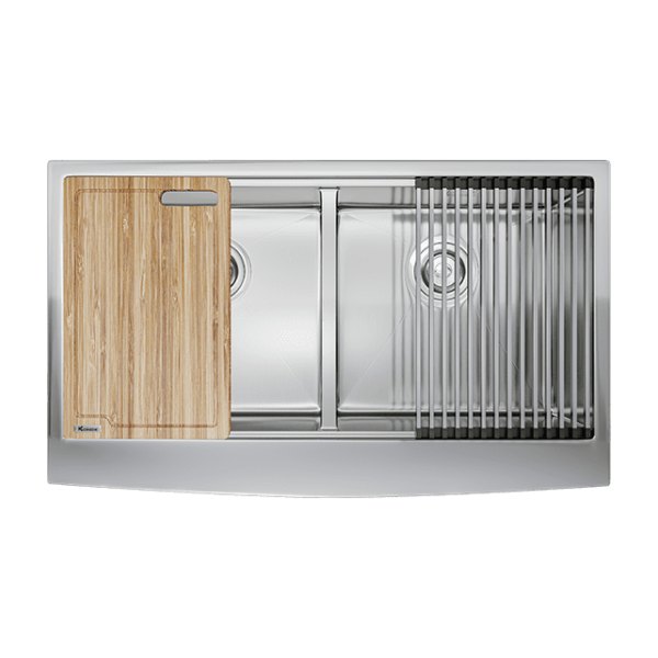 Chậu Rửa Chén KONOX KN8751DA Curve 2 Hộc