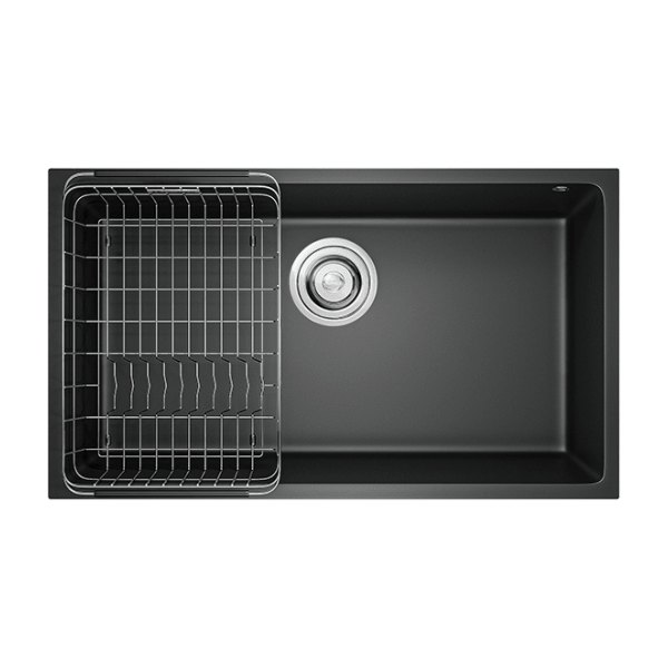 Chậu Rửa Chén KONOX NAROS 760S Black Đá Granite 760mm