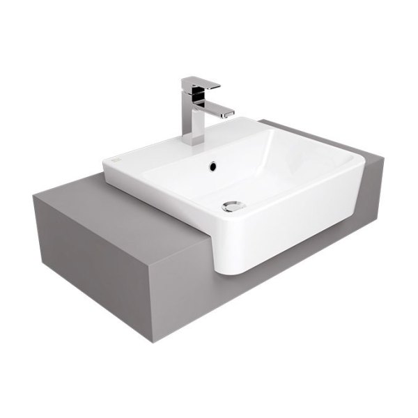 Chậu Rửa Lavabo AMERICAN 0519-WT ( VF-0519 ) Bán Âm Bàn Acacia Evolution