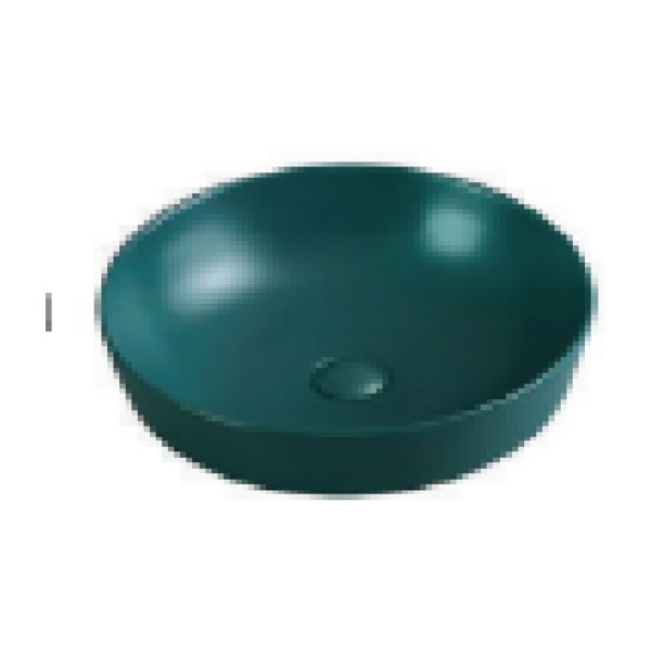 Chậu Rửa Lavabo BELLO BB - 400218 Đặt Bàn Tròn Màu Xanh