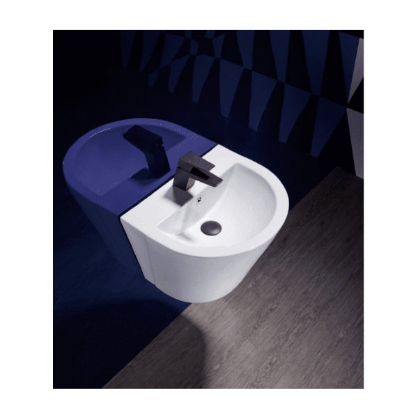 Chậu Rửa Lavabo BELLO BB - 400604 Treo Tường Liền Chân