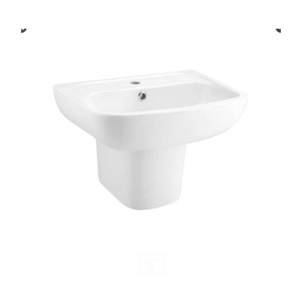 Chậu Rửa Lavabo COTTO C0141/C4241 Treo Tường Kèm Chân Ngắn