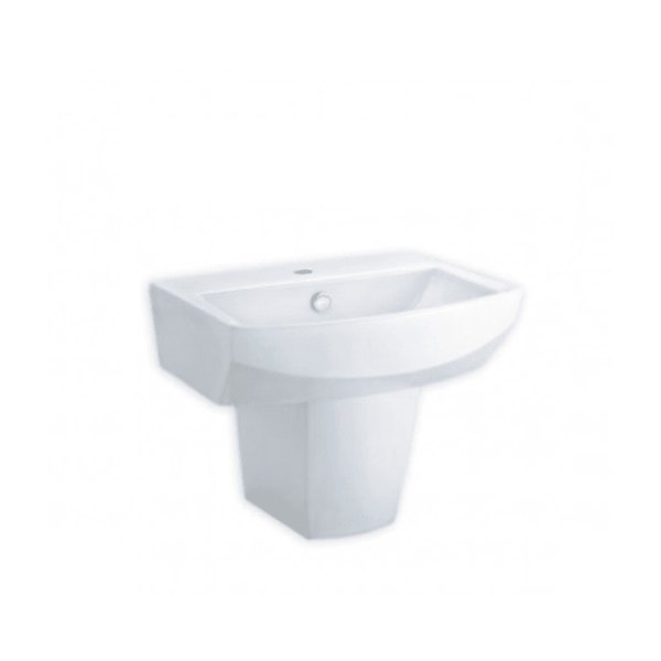 Chậu Rửa Lavabo COTTO C01517/C4250 Treo Tường Kèm Chân Ngắn