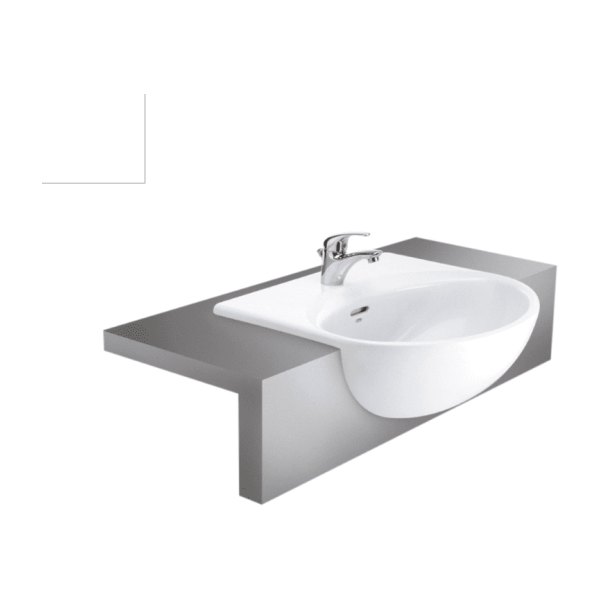 Chậu Rửa Lavabo COTTO C021 Helen Bán Âm Bàn