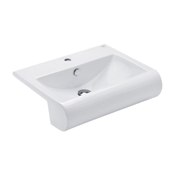 Chậu Rửa Lavabo COTTO C02237 Riviera Bán Âm Bàn Kháng Khuẩn